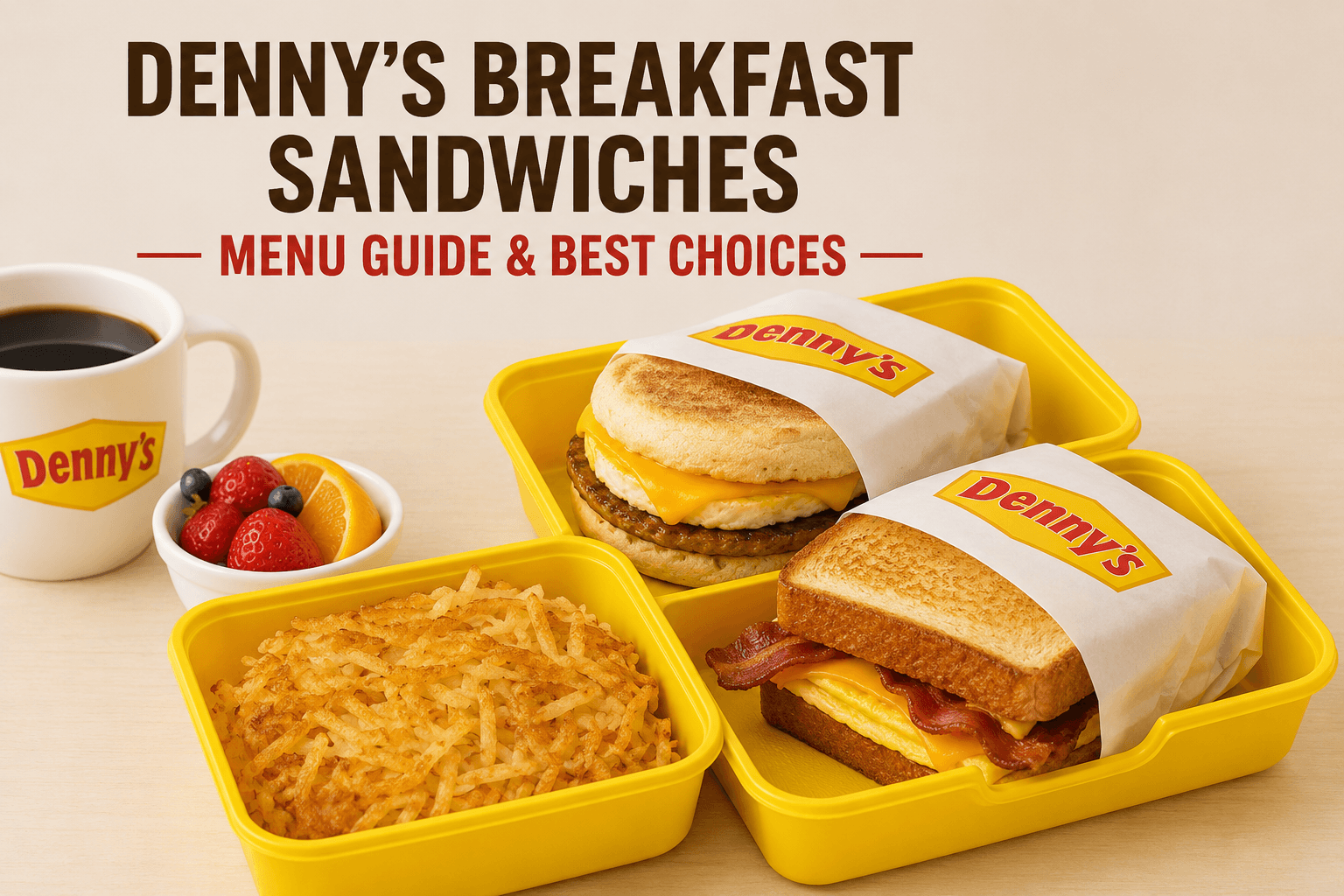 Denny's Breakfast Sandwiches Menu Guide & Best Choices