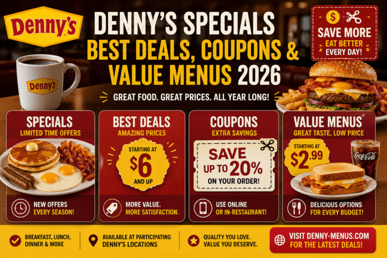 Denny's Specials Best Deals Coupons