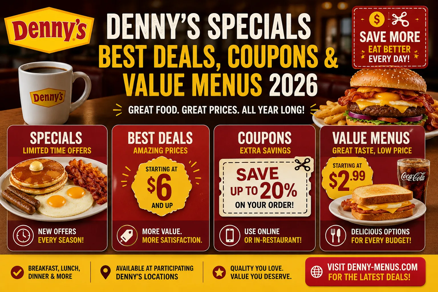 Denny's Specials Best Deals Coupons