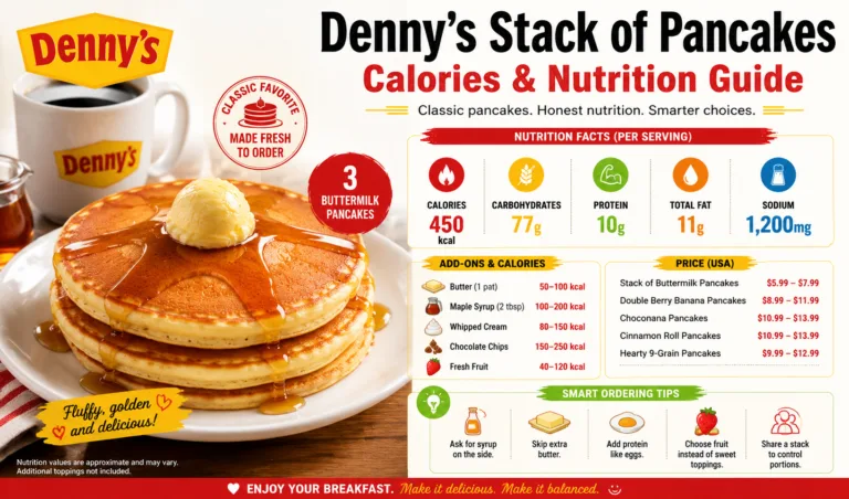 Denny's Stack of Pancakes Calories & Nutrition Guide