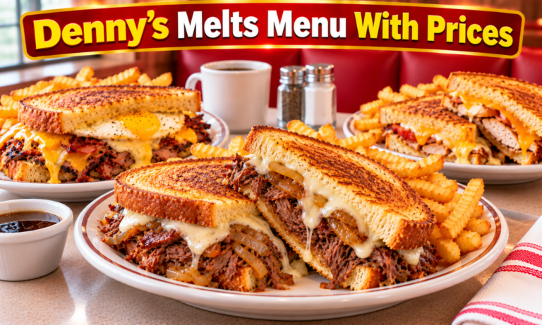 Denny’s Melts Menu With Prices 2026