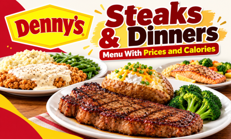 Denny’s Steaks & Dinners Menu With Prices and Calories